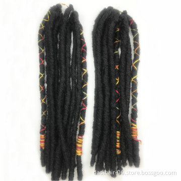 Hot Sale Crochet Braid Hair Small  Slim Twist Hair Bae LUNA Locs with colorful string